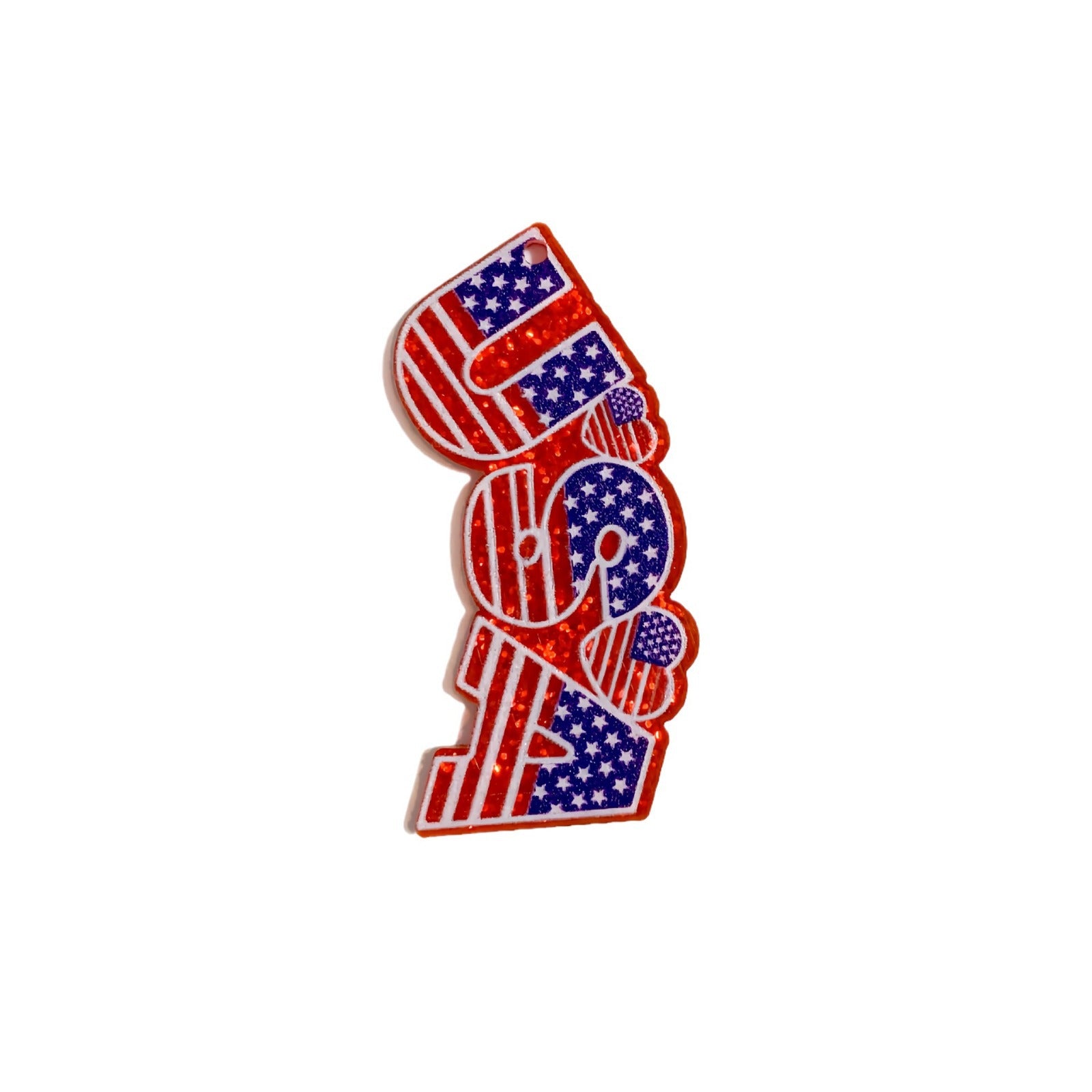 Wholesale 10pcs Independence Day Acrylic Earrings DIY Earring Accessories